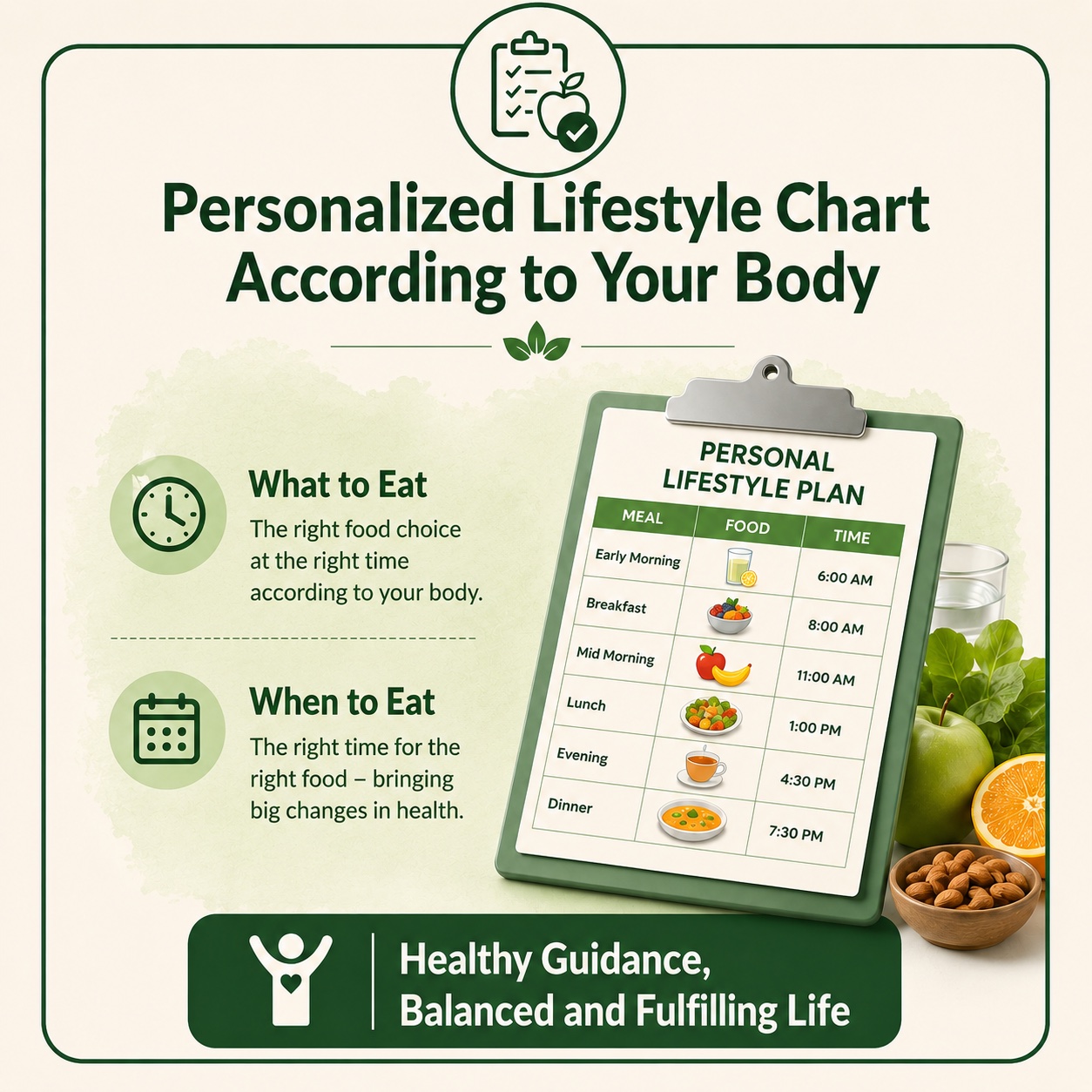 A personal lifestyle chart