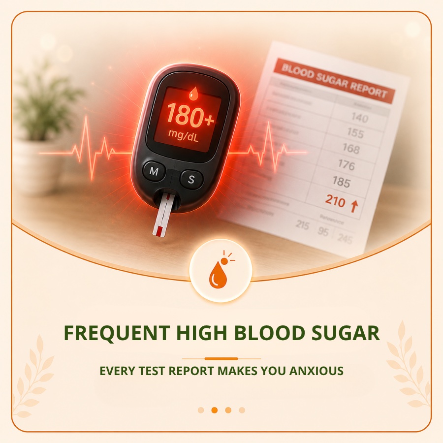 Persistently high blood sugar